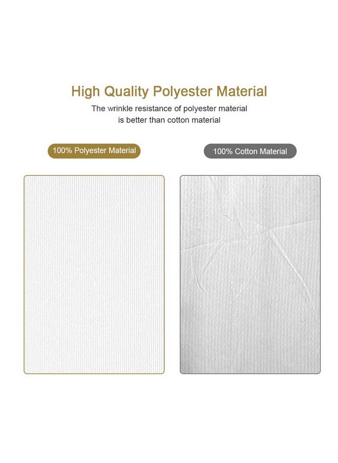 UTEBIT - White Backdrop 5Ft X 6.5Ft Polyester Photo Booth Portrait Photography Booth Wrinkle Resistant Backdrops Sheet For Photography Studio Youtube Video And Television (Stand Not Include) - Image 1
