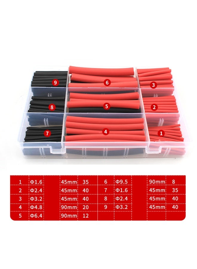 270pcs Heat Shrink Tubing Kit 9 Sizes 3:1 Ratio Shrink Wrap for DIY Sleeving Tube Wrap Cable Wire Premium Large Electrical Waterproof Heat Shrink Tape - Image 1