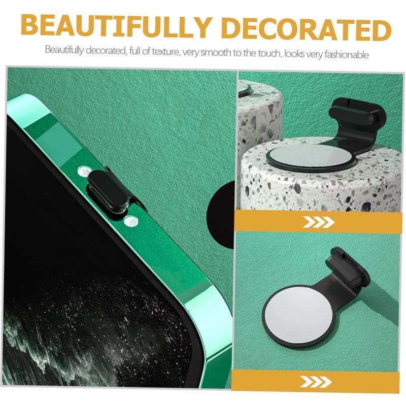 2 Pack Charging Port Dust Plug Protective Cover Black - Image 3