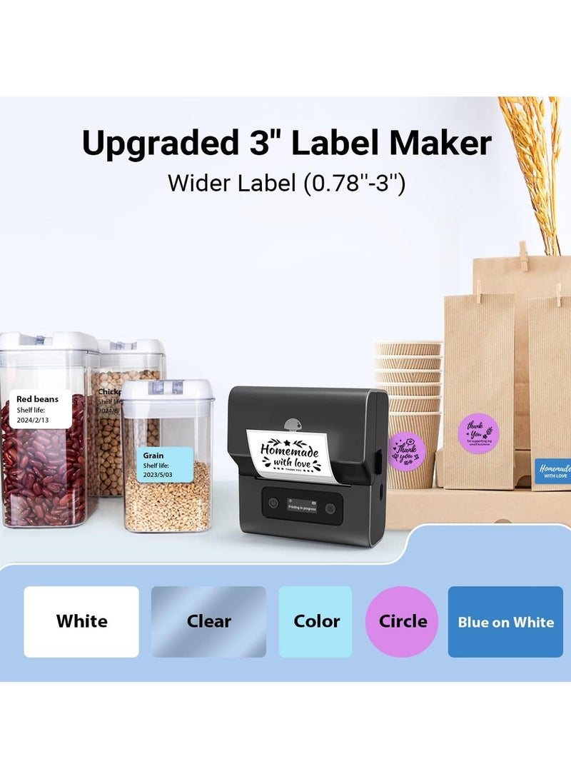 Phomemo Label Maker- M221 Address Label Printer 3’’ Portable Bluetooth Label Maker Machine - Image 5