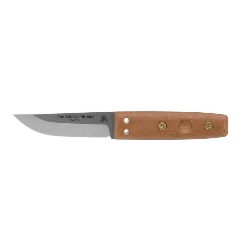 TOPS Knives Tanimboca Puukko 3.63in Drop Point Fixed Blade Knife - TPUK-01 - Image 1
