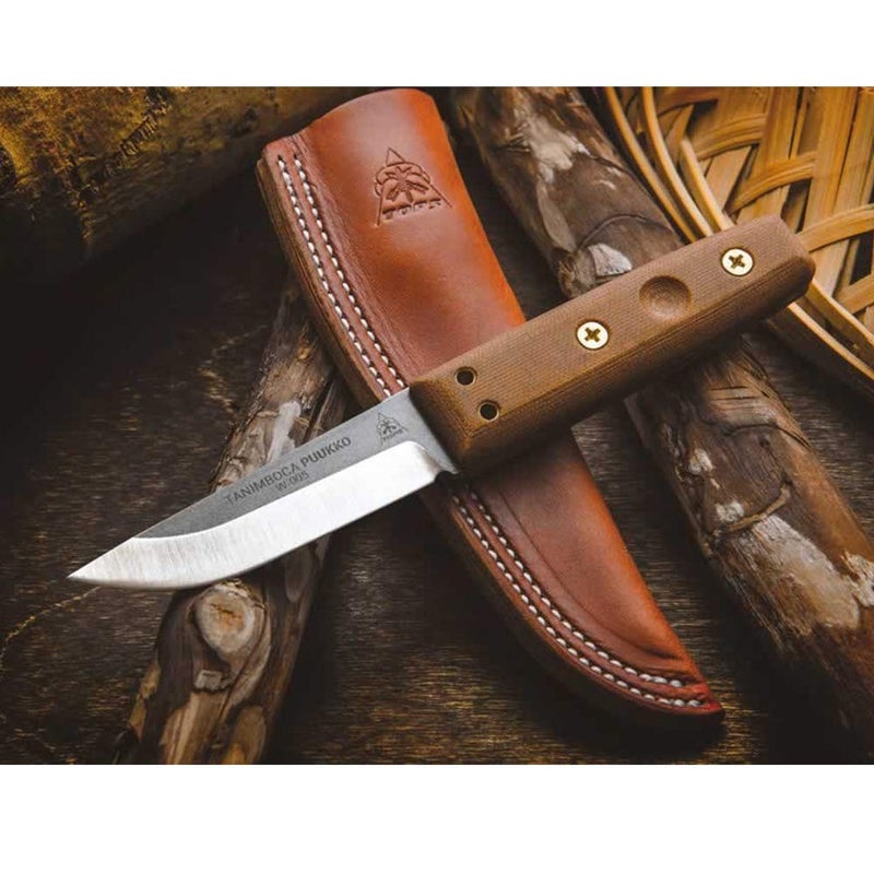 TOPS Knives Tanimboca Puukko 3.63in Drop Point Fixed Blade Knife - TPUK-01 - Image 4