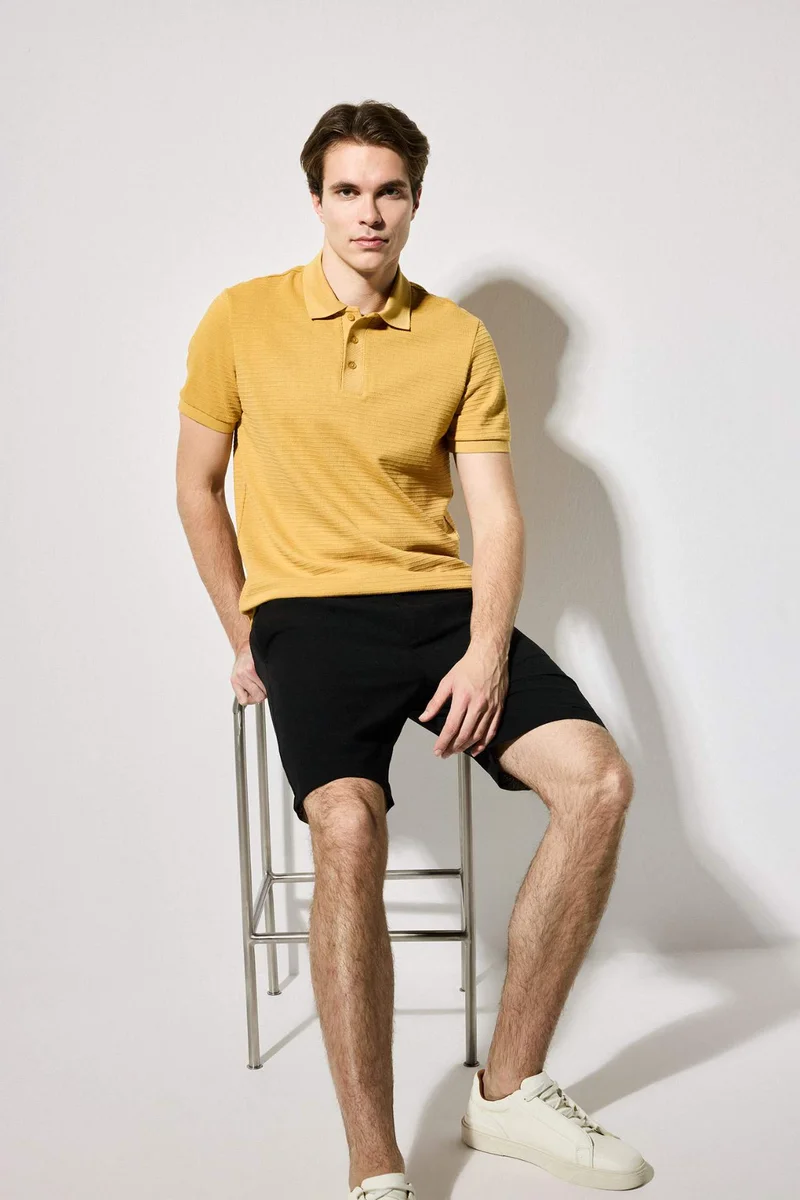 ديفاكتو Regular Fit Short Sleeve Polo T-Shirt