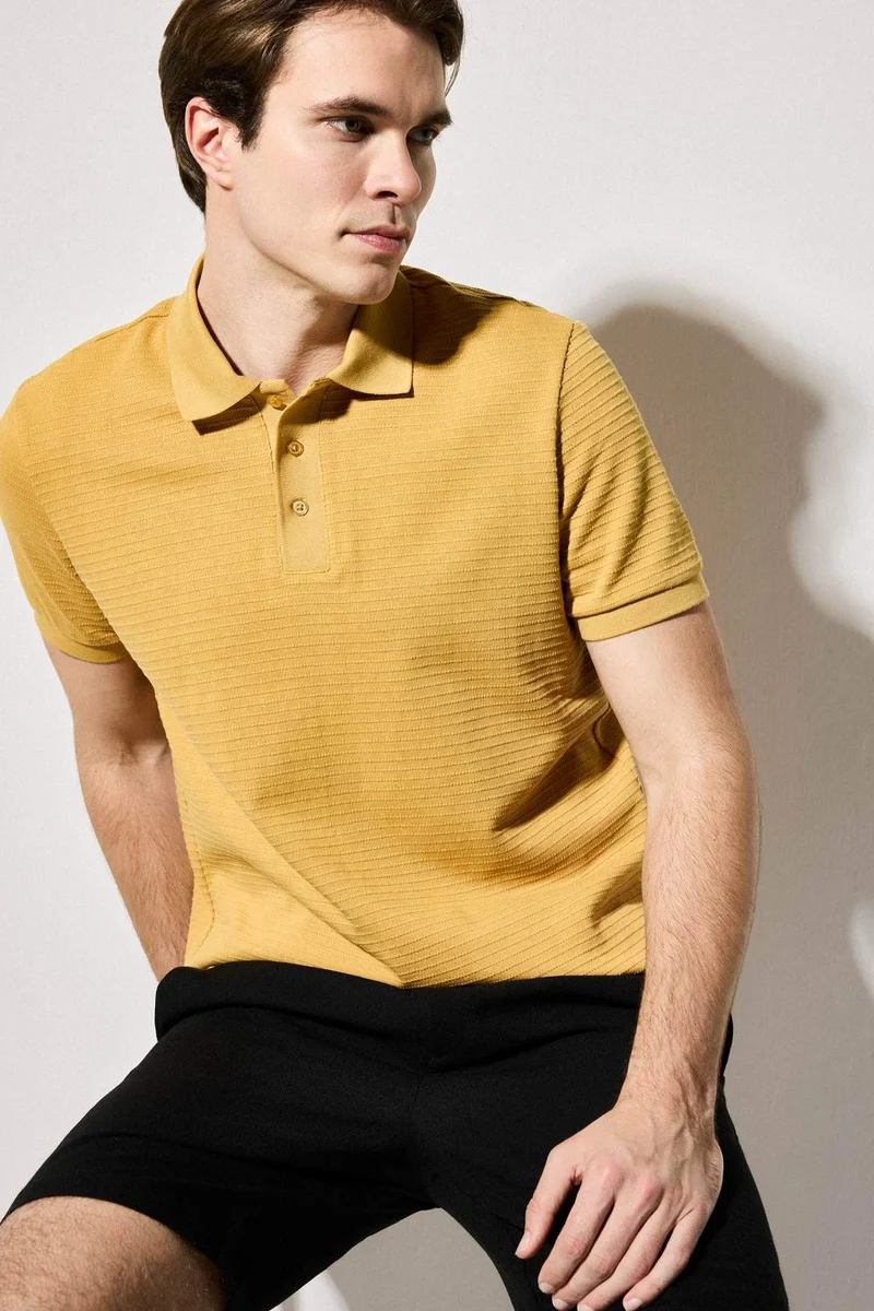 ديفاكتو Regular Fit Short Sleeve Polo T-Shirt