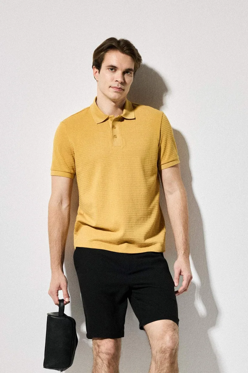 ديفاكتو Regular Fit Short Sleeve Polo T-Shirt