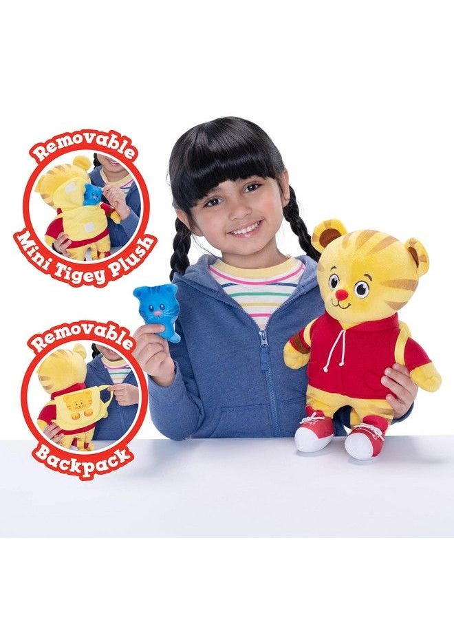 Daniel Tiger's Neighborhood - Daniel Tiger’S Neighborhood Plush Daniel Tiger Back To School Feature Plush With Tigey And Backpack Featuring Music Sounds And Phrases! - Image 1