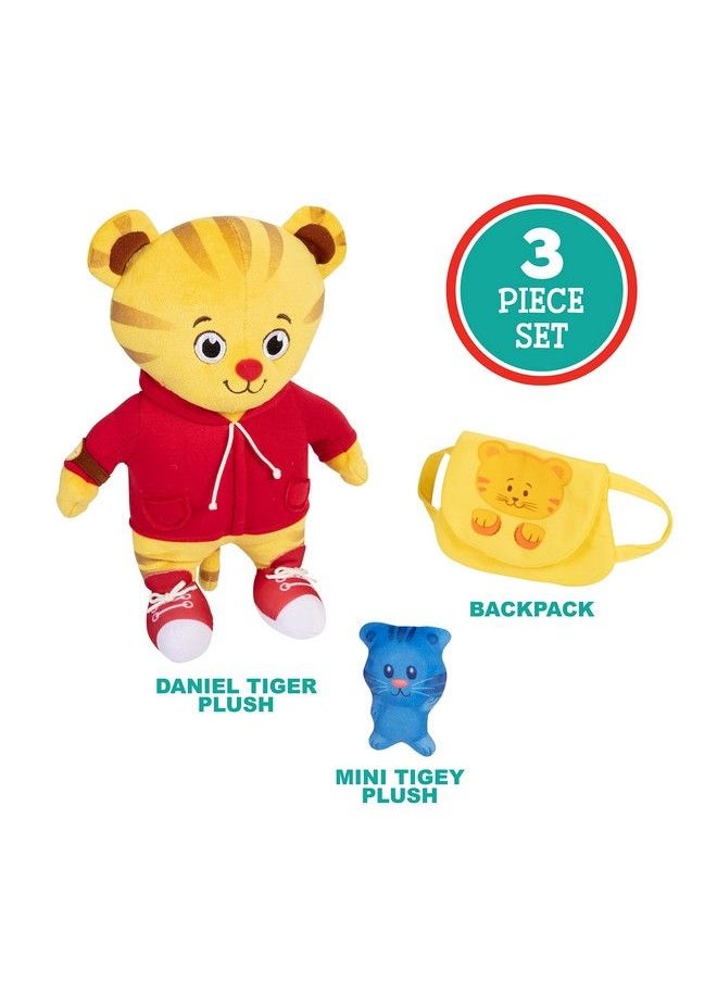Daniel Tiger's Neighborhood - Daniel Tiger’S Neighborhood Plush Daniel Tiger Back To School Feature Plush With Tigey And Backpack Featuring Music Sounds And Phrases! - Image 1