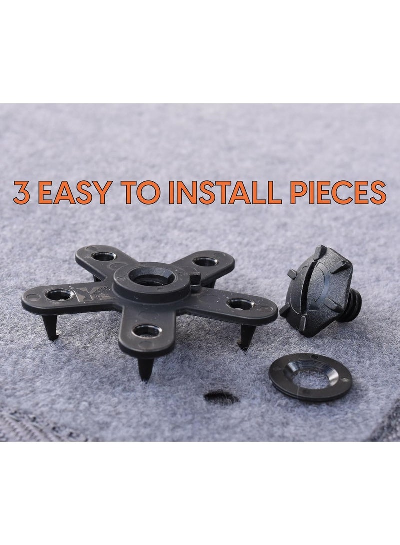 Floor Mat Clips (4 Sets) for Car Mats and Floor Liners - Image 3