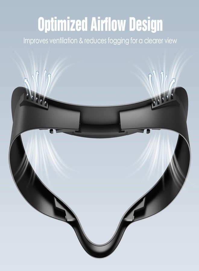 SUPERUS for Quest 3S Face Pad Cover Facial Interface, Soft PU Face Cushion Pad Compatible with Meta/Oculus Quest 3S Accessories, Fully Integrated Anti-Light Leakage Design (Not Fit Quest 3) - Image 3