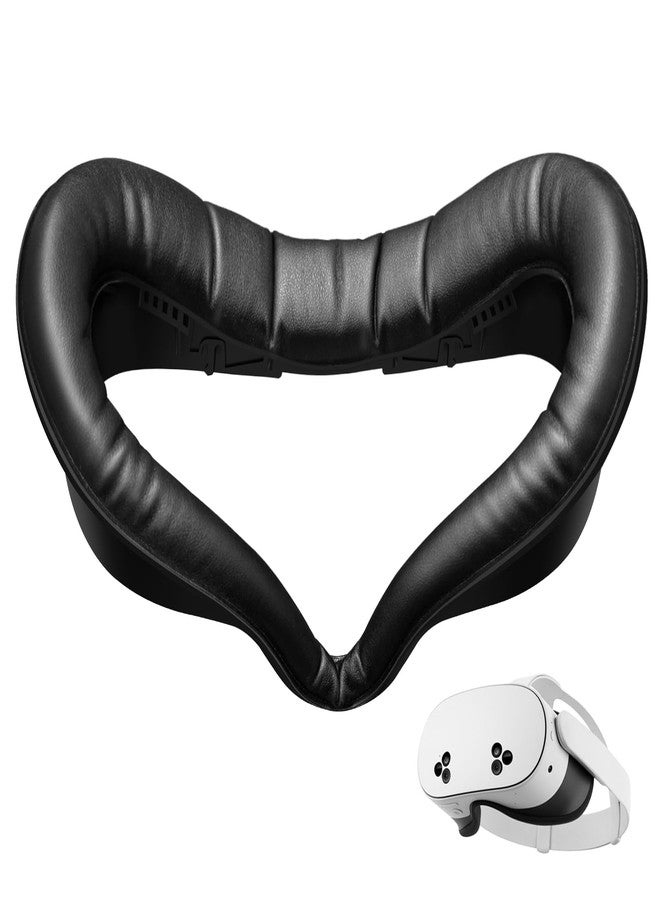 SUPERUS for Quest 3S Face Pad Cover Facial Interface, Soft PU Face Cushion Pad Compatible with Meta/Oculus Quest 3S Accessories, Fully Integrated Anti-Light Leakage Design (Not Fit Quest 3) - Image 1