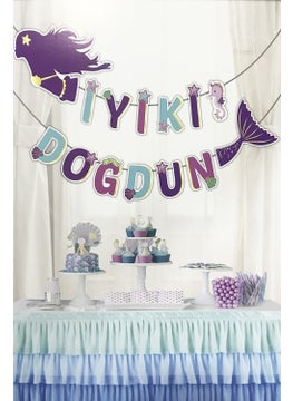 Mermaid Happy Birthday Banner Pennant Birthday Party Set - pzsku/Z3CEE0978C013F59ED5C1Z/45/_/1737354414/1ec09ffc-e32b-4c68-aa3e-b42192cd197f