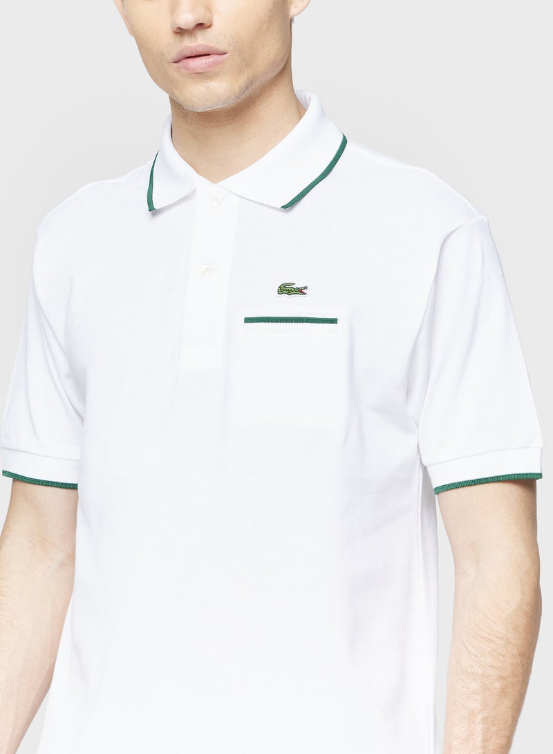 LACOSTE Pocket Detail Polo - Image 3