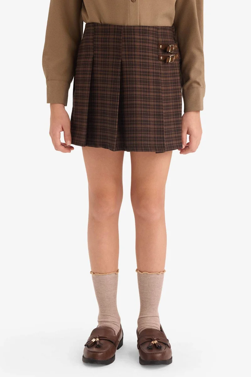 ديفاكتو Girl Suede Regular Fit Skirt