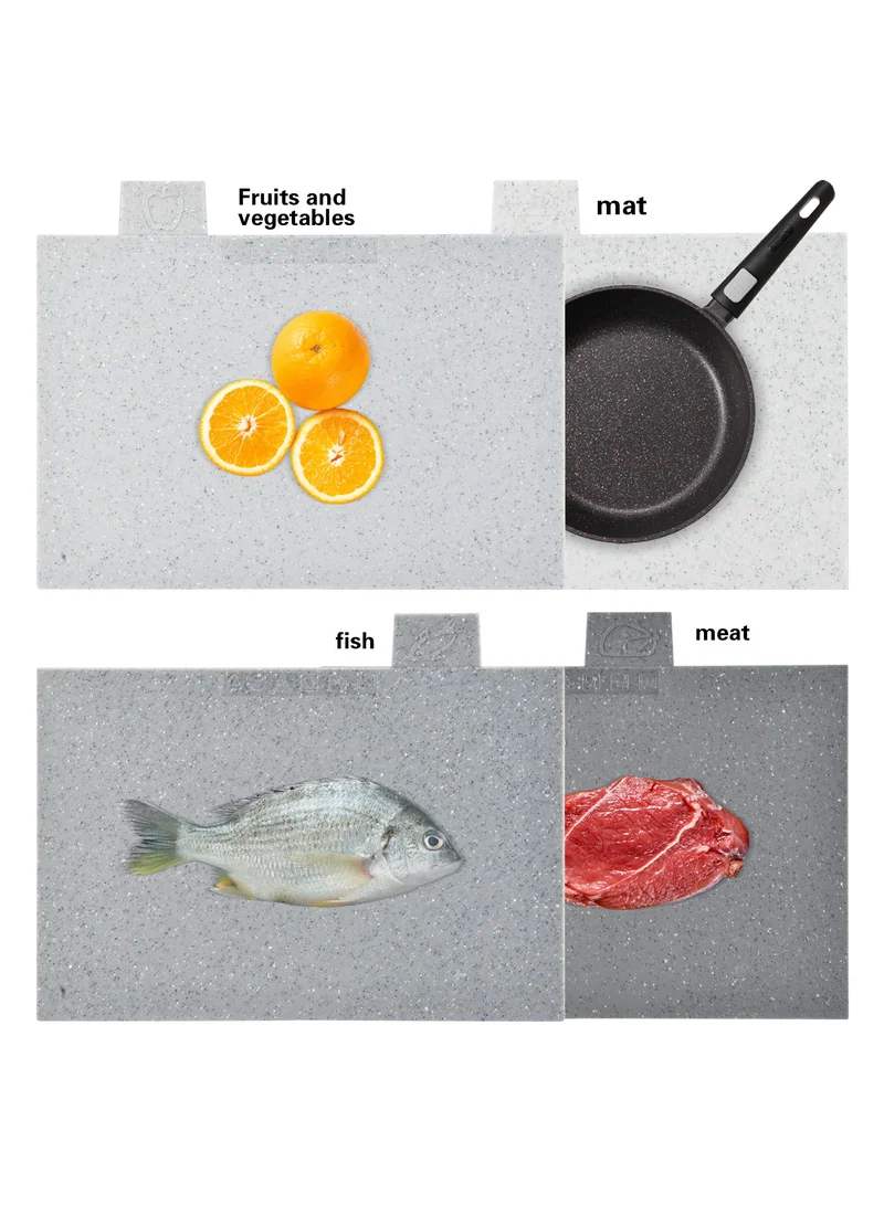 Fissman  5-Piece Index Cutting Board Set Four Chopping Board And One Stand Multicolor 29x22.5cm  | Best Price UAE
