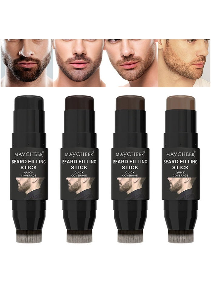 Best-selling 4-color beard color correction pen (with brush head) - 1 waterproof natural thickening hair filling pen, instantly transform into a charming male star - Image 1