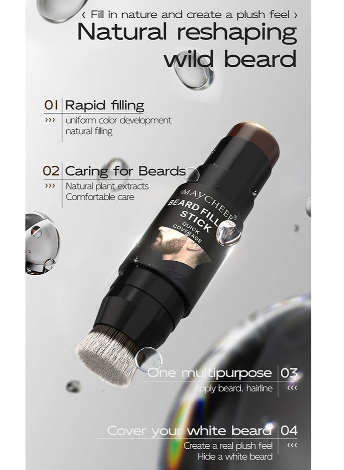 Best-selling 4-color beard color correction pen (with brush head) - 1 waterproof natural thickening hair filling pen, instantly transform into a charming male star - Image 5