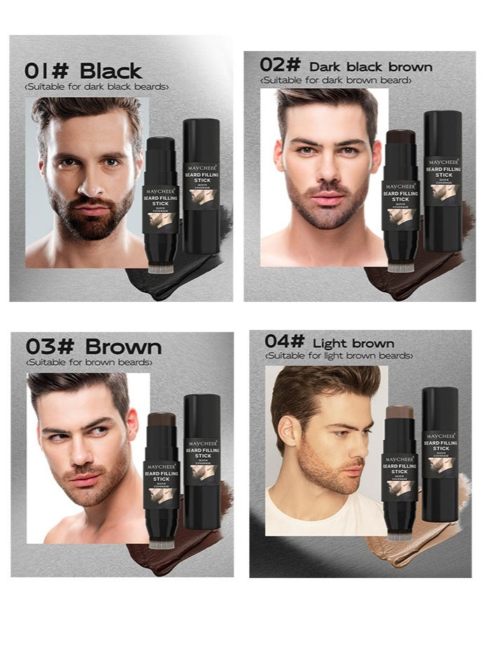 Best-selling 4-color beard color correction pen (with brush head) - 1 waterproof natural thickening hair filling pen, instantly transform into a charming male star - Image 2