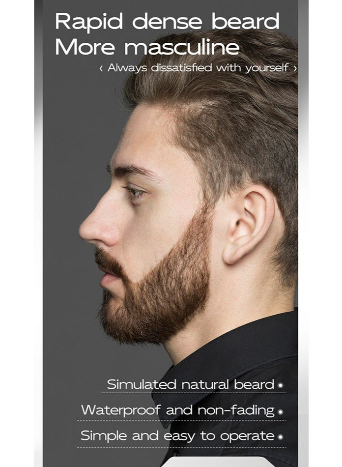 Best-selling 4-color beard color correction pen (with brush head) - 1 waterproof natural thickening hair filling pen, instantly transform into a charming male star - Image 4