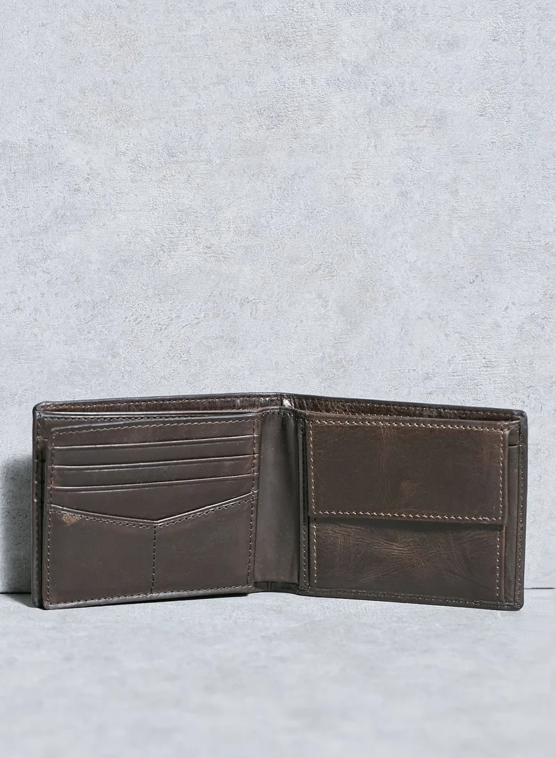 FOSSIL Large Derrick Bifold Coin Wallet