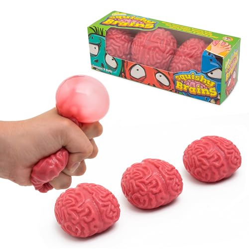 IPIDIPI TOYS ألعاب IPIDIPI كرات دماغية قابلة للضغط للعب والمرح في عيد الهالوين هدايا حفلات أعياد الميلاد حشوات سلال عيد الفصح عبوة من 3 - Image 1
