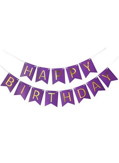 Purple Happy Birthday Banner, Purple Card Happy Birthday Banner, Golden Letters For Birthday Party - pzsku/Z3CEE47F760F99D228005Z/45/_/1680517409/e6fa93eb-d854-452d-a5aa-a986abd41183