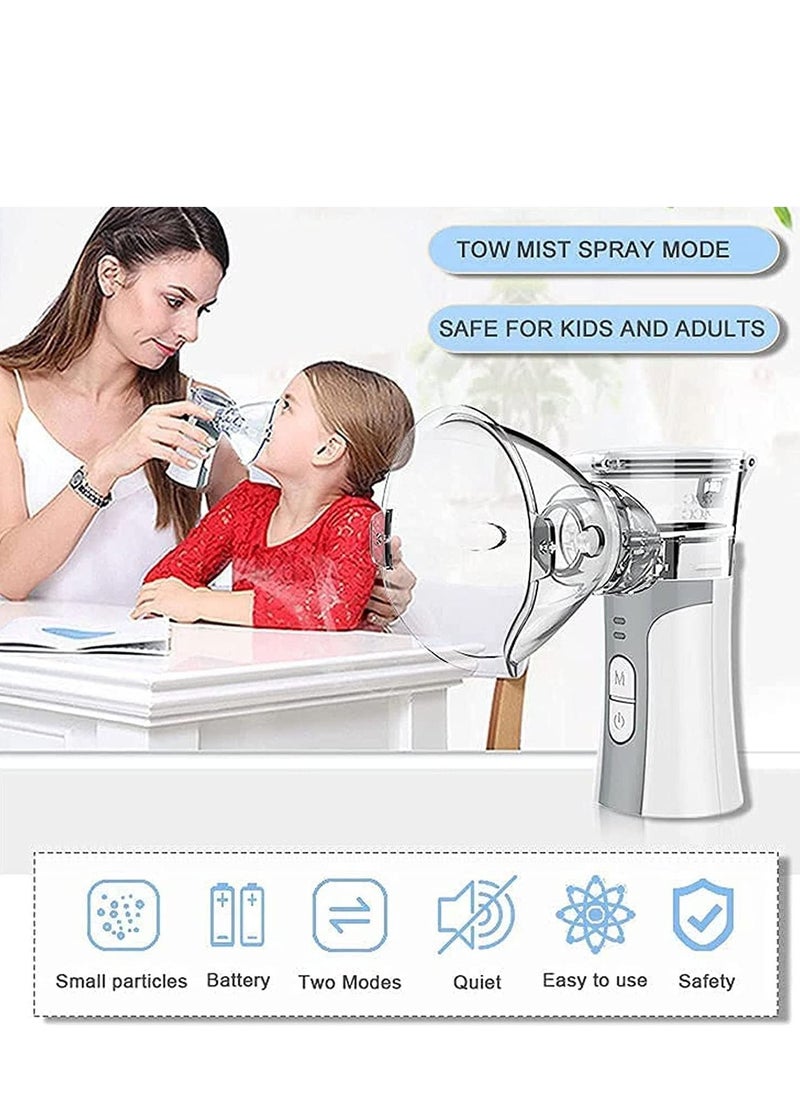 Generic Auto Nebulizer, 2 Mode Ultrasonic Humidifier, Mesh Inhaler With USB Cable, 2 Speed, And 2 Masks  - Image 4