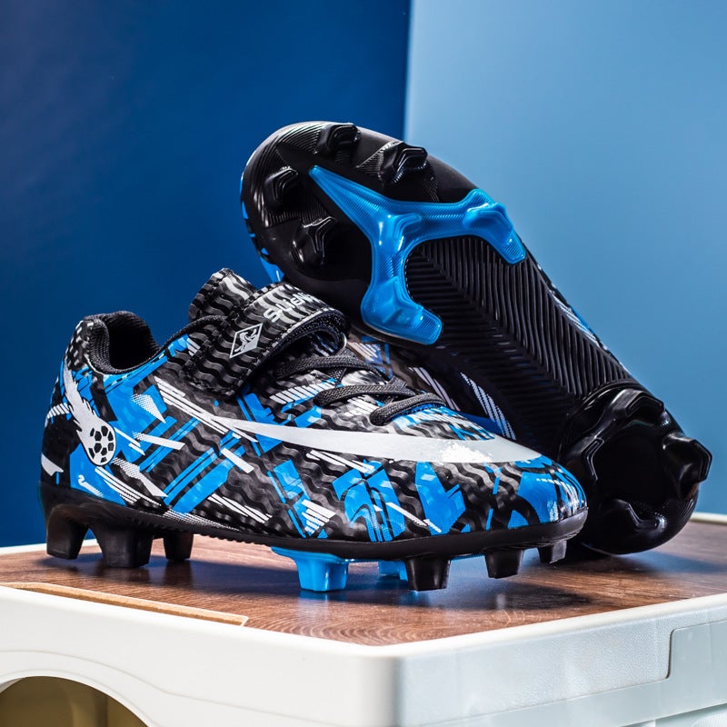 Activities New Children'S Football Shoes Spike Magic Buckle Code People Lawn Student Competition Training Football Shoes 28-39 - Image 1