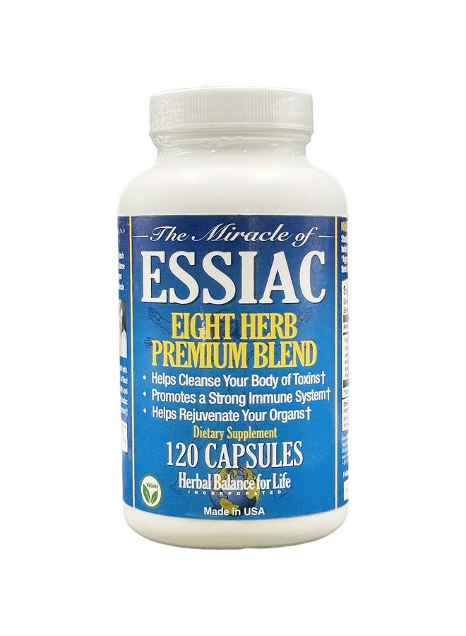 Herbal Balance for Life Organic Essiac Tea 8 Herb Capsules, 3199 mg per Serving - 120 Capsules, with Sheep Sorel Roots, More Potent 8-herb Essiac Tea Formula by Nurse Rene Caisse & Dr. Charles Brusch in The 1950s - Image 1