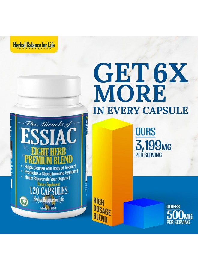 Herbal Balance for Life Organic Essiac Tea 8 Herb Capsules, 3199 mg per Serving - 120 Capsules, with Sheep Sorel Roots, More Potent 8-herb Essiac Tea Formula by Nurse Rene Caisse & Dr. Charles Brusch in The 1950s - Image 3