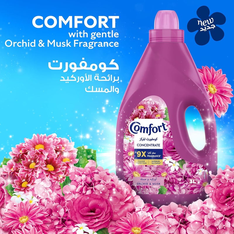 Comfort Concentrate Fabric Softener - Orchid & Musk, 3L - Image 1