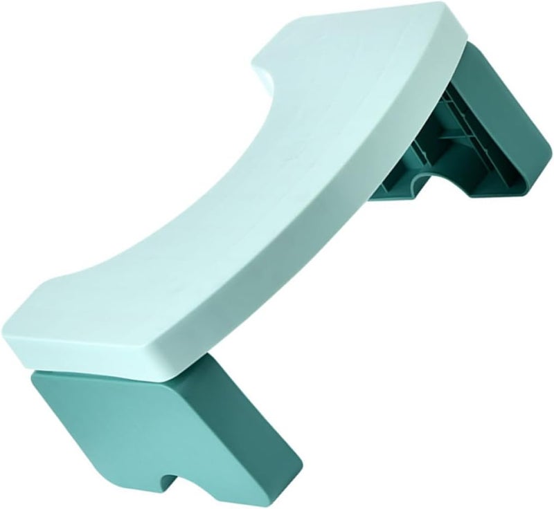 Toilet Foot Support Stool for Adults and, Thickened Green Plastic U-Shaped Bathroom Step Stool, Toilet Potty Squatting Aid for Improved Posture and Comfort - Image 1