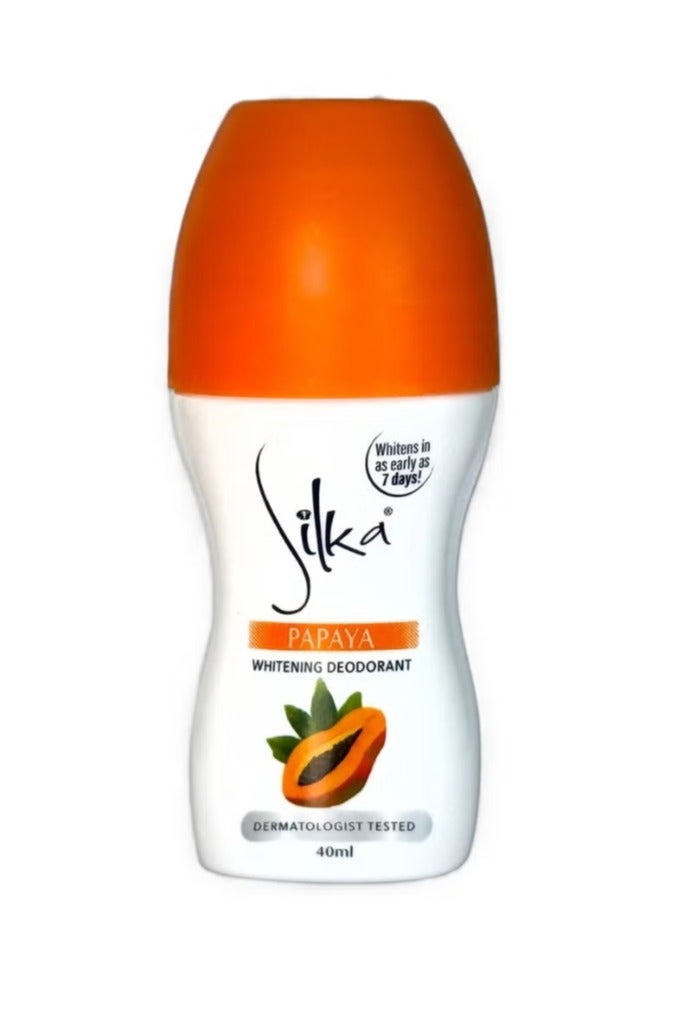 سيلكا مزيل العرق المبيض بالبابايا 40 مل