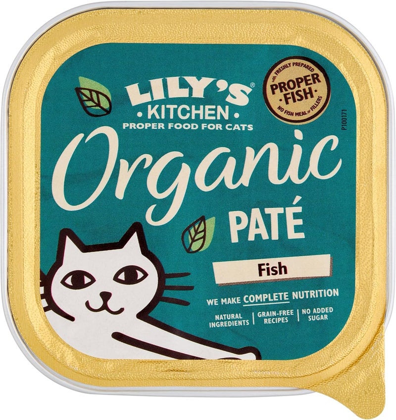 LILY'S KITCHEN Organic Fish Pate Wet Cat Food - 85G