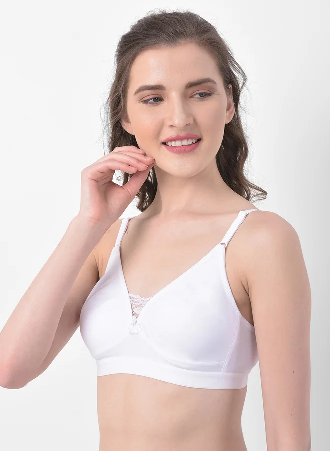 كلوفيا Cotton Non-Padded Non-Wired Full Coverage T-shirt Bra