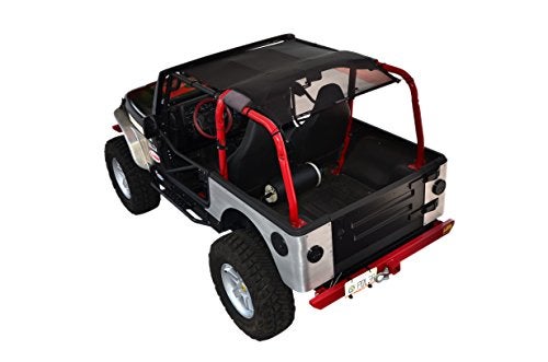 SPIDERWEBSHADE Original TJ Full Sunshade Top 19972006 Compatible with Jeep Wrangler TJ Rubicon Sahara Sport All Trims  Airbag Safe  USA Made  10 Year Warranty Black
