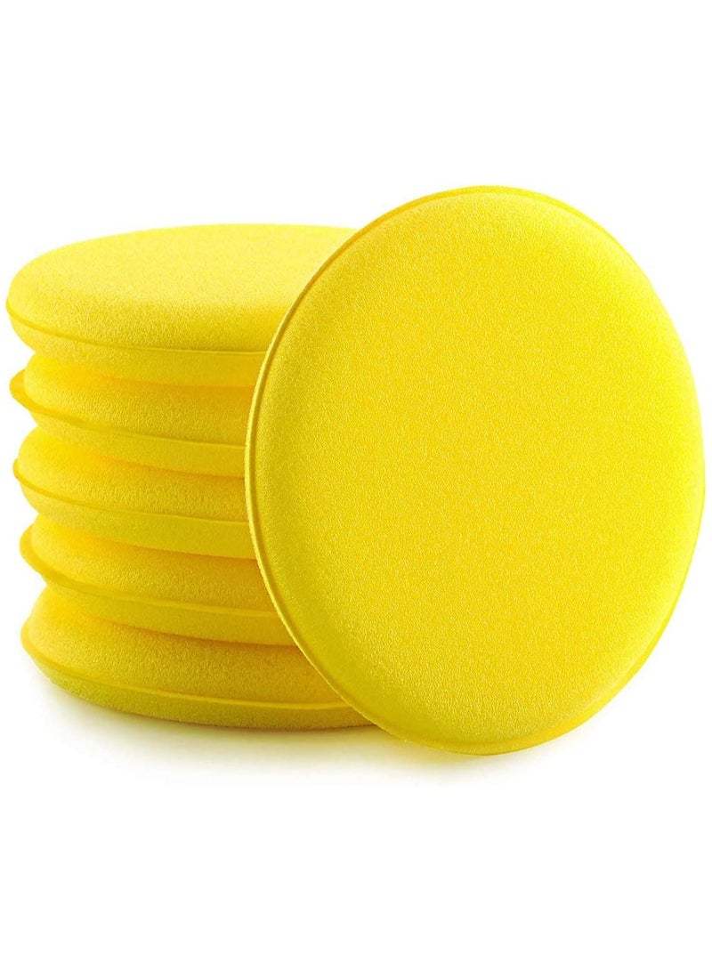 general Microfibre hand polishing sponge wax applicator pad for waxes polishes paint cleaner car polish instead of polishing machine - Image 1