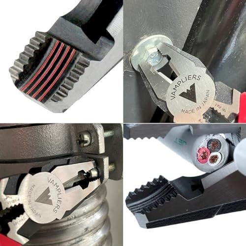 VAMPLIERS 8" Stripped Screw Extractor Linesman Pliers. Made in Japan. Time-Saving Heavy Duty Combination Pliers - Image 2