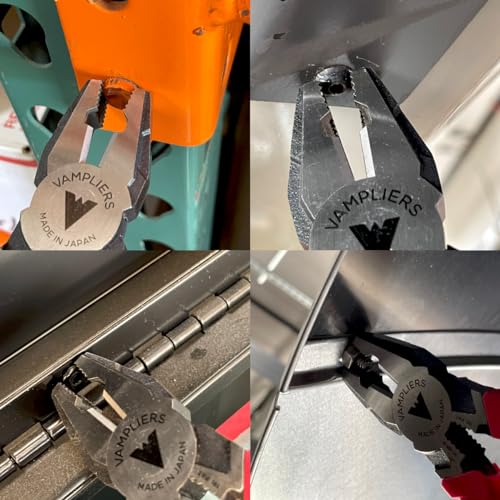 VAMPLIERS 8" Stripped Screw Extractor Linesman Pliers. Made in Japan. Time-Saving Heavy Duty Combination Pliers - Image 3