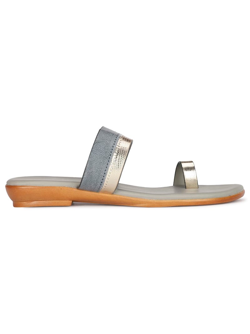 Bata Women's NYRA E Grey Flats - 6 UK (5612063) - Image 2