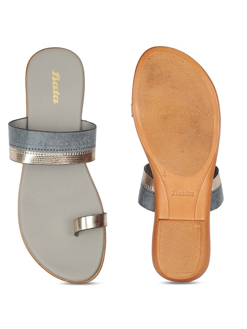 Bata Women's NYRA E Grey Flats - 6 UK (5612063) - Image 4