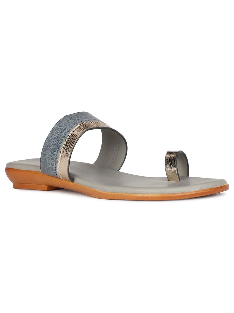 Bata Women's NYRA E Grey Flats - 6 UK (5612063) - Image 1