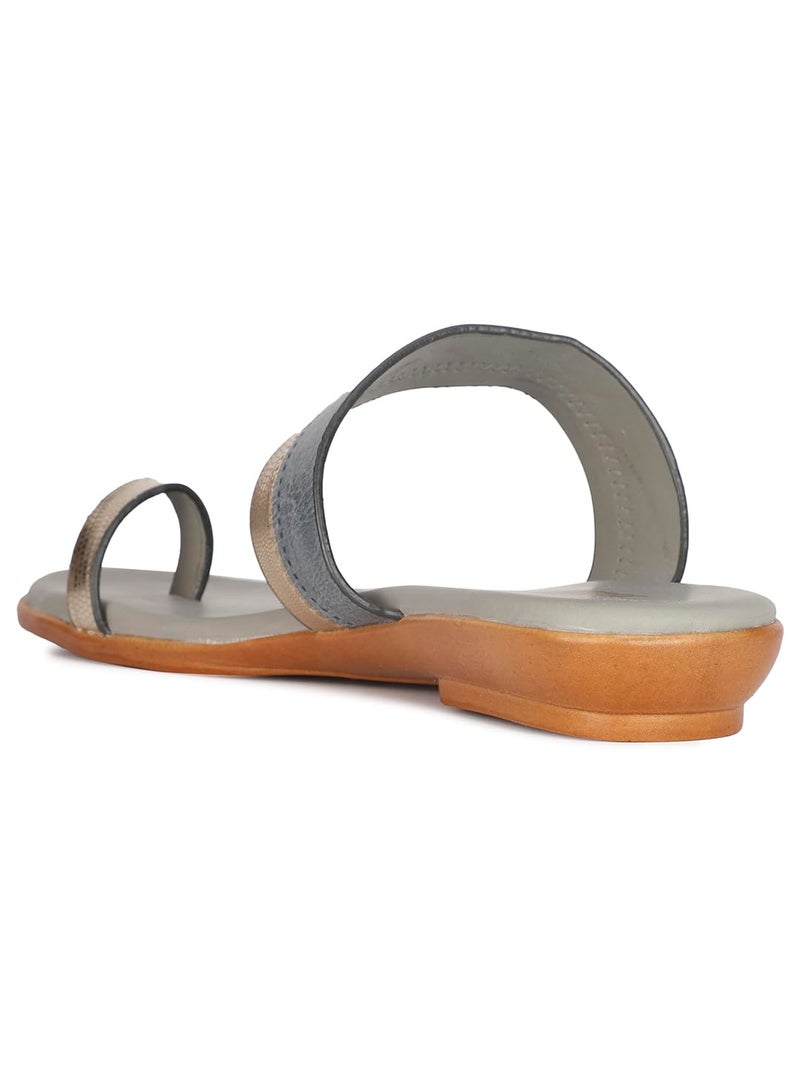 Bata Women's NYRA E Grey Flats - 6 UK (5612063) - Image 3