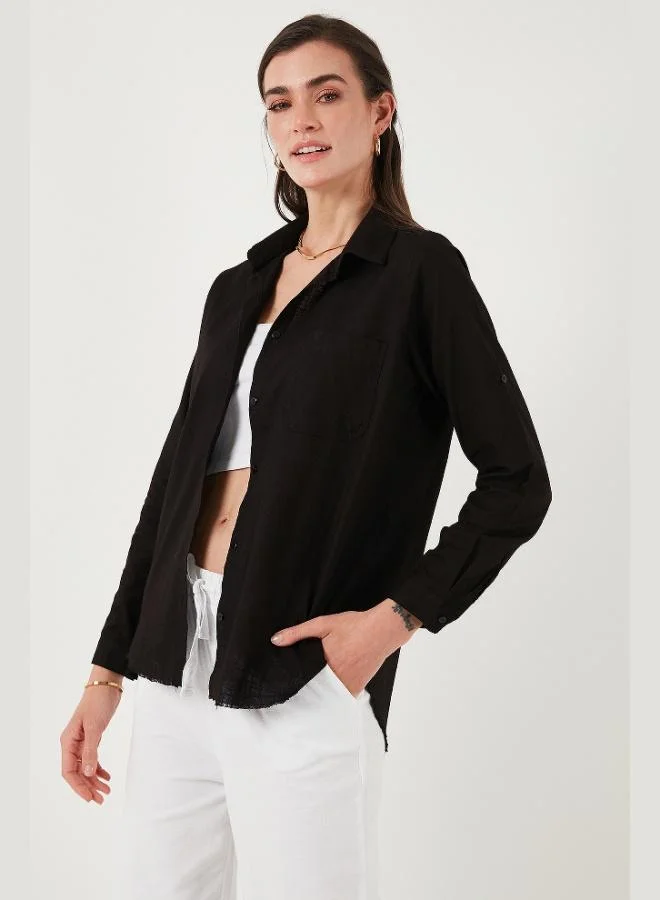 Lela  Lela Cotton Regular Fit Pocket Shirt Women's SHIRT CF25S16992 for Women | Best Price UAE