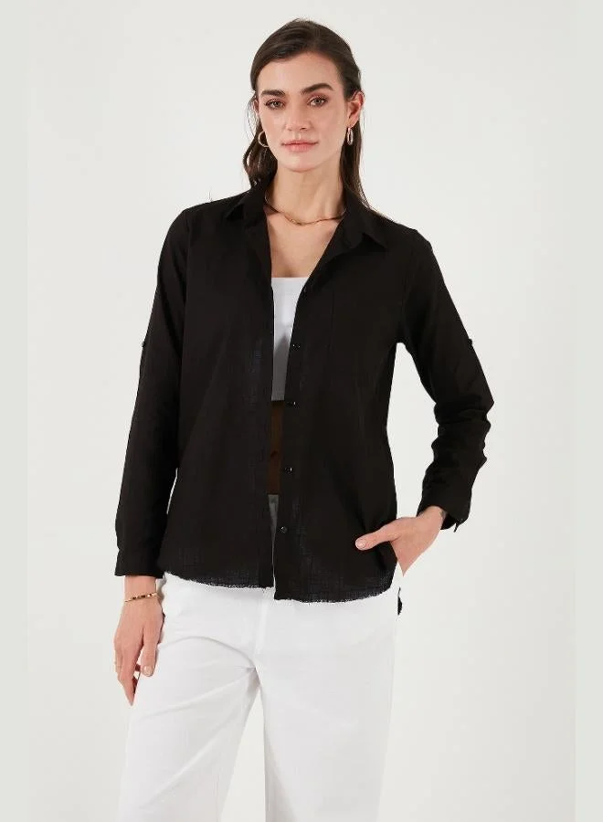 Lela  Lela Cotton Regular Fit Pocket Shirt Women's SHIRT CF25S16992 for Women | Best Price UAE