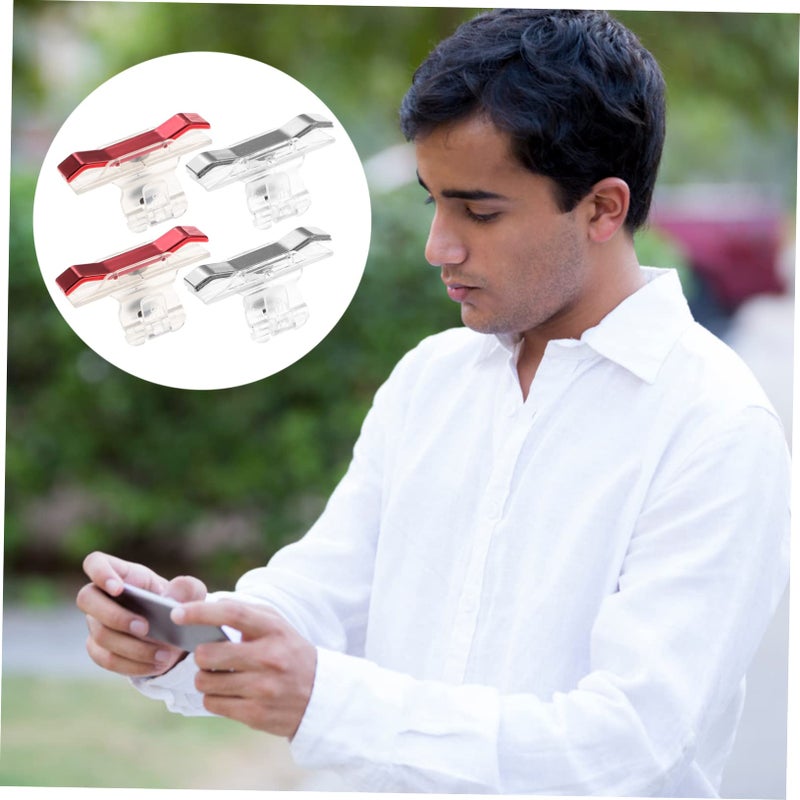 Metal Phone Game Controller 2 Pairs Trigger Buttons Sensitive Aim Key Joystick for Smartphones - Image 5