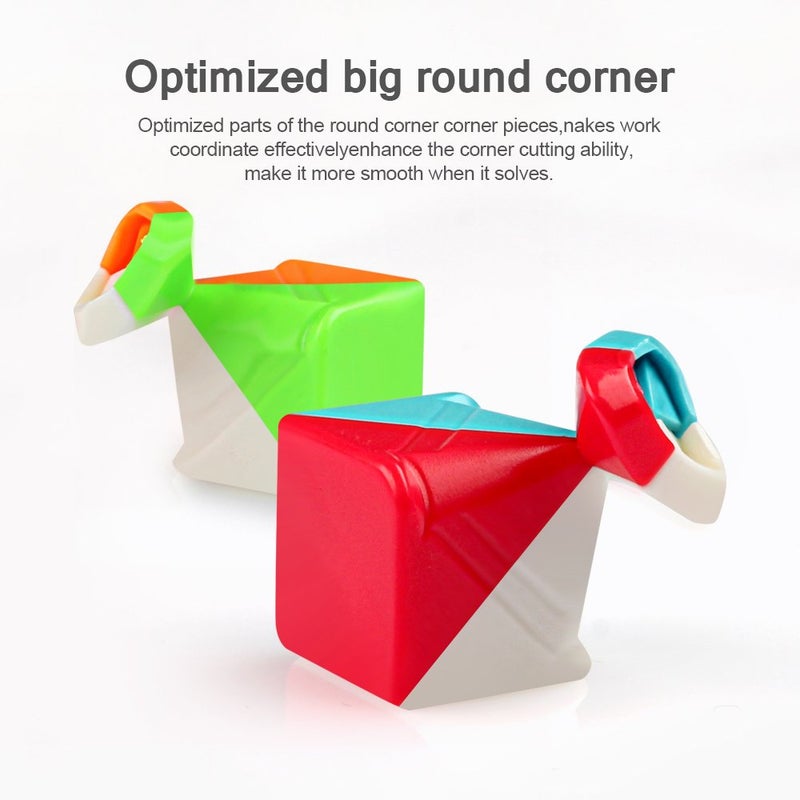 D-FantiX QY Toys Warrior 3x3 Speed Cube Stickerless 3x3x3 Magic Cube Puzzles - Image 4