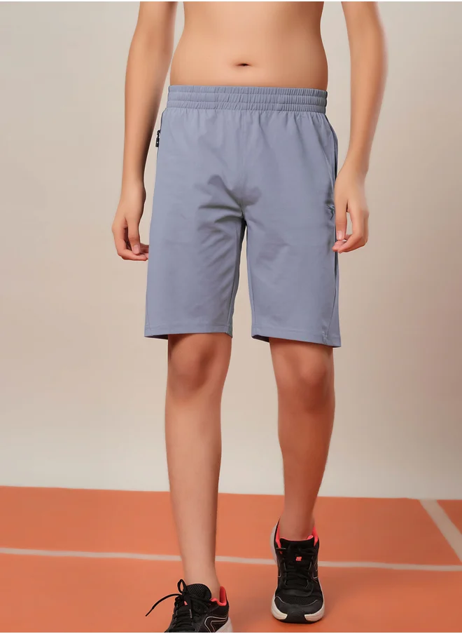 تكنوسبورت Boys Color Block Elasticated Waistband Shorts