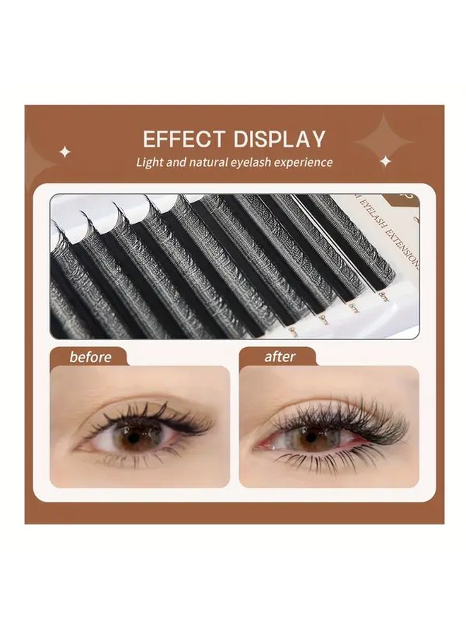 5D 0 07mm W Shaped Soft Faux Mink False Eyelashes 11mm Model For Volume And Wispy Look - Image 5