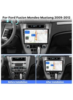 SHEZA STAR Android Car Stereo for Ford Fusion 2009-2012 4GB RAM 64GB ROM Support Carplay, Mirror Link Wi-Fi BT, Radio GPS Navigation, 10 Inch IPS Touch Screen with AHD Camera Included  - Image 2