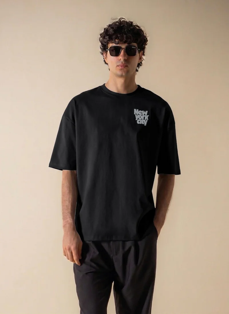 شايبس CONTRAST PRINTED COMFORT MIDWEIGHT T-SHIRT